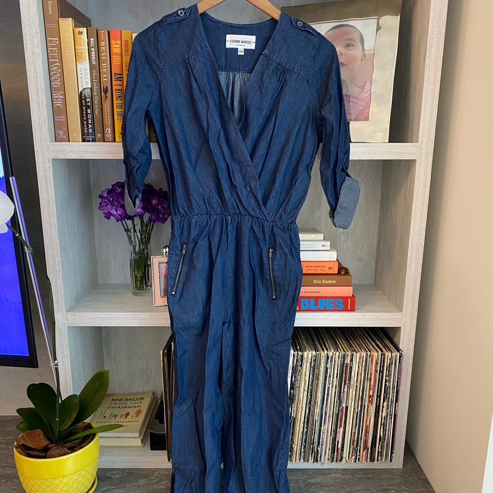 Never worn Etienne Marcel denim jumpsuit